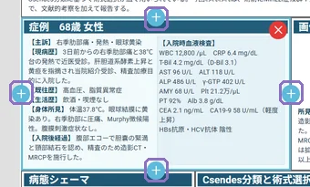 セクションを分割して増やすの操作画面(マニュアルより)
