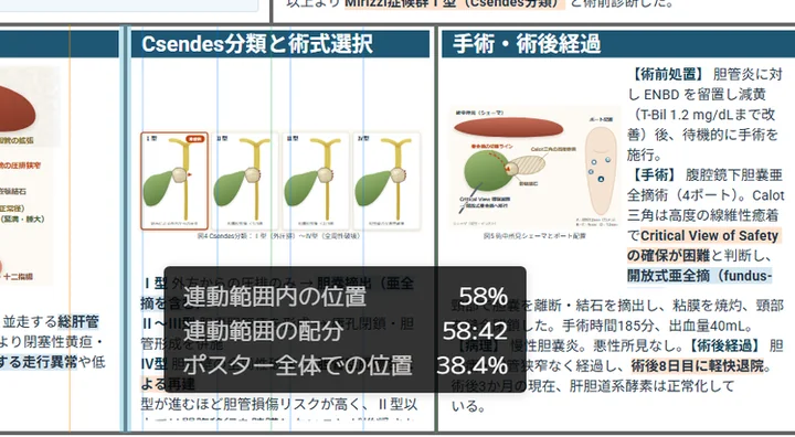 境界をドラッグして大きさを変えるの操作画面(マニュアルより)